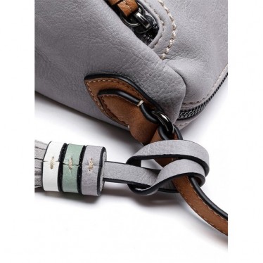 ABBACINO CROSSBODY BAG WITH TASSEL 80569 GRIS