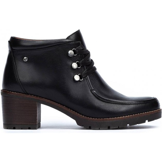 PIKOLINOS PLAIN ANKLE BOOTS W7H-8512 BLACK PIKOLINOS PLAIN ANKLE BOOTS W7H-8512 BLACK