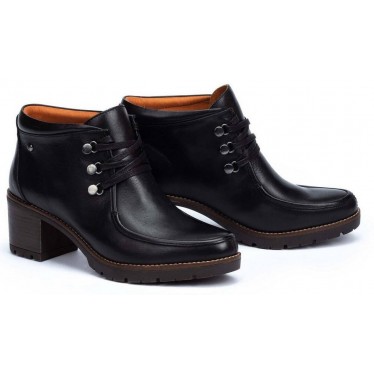 PIKOLINOS PLAIN ANKLE BOOTS W7H-8512 BLACK