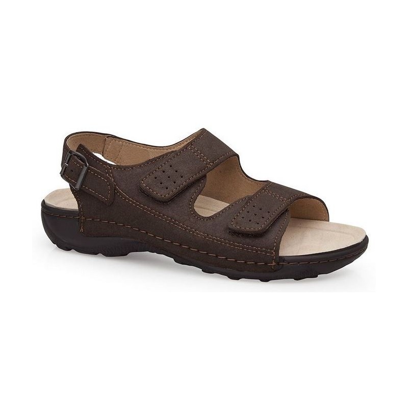 CALZAMEDI BECHAMP SANDALS MARRON