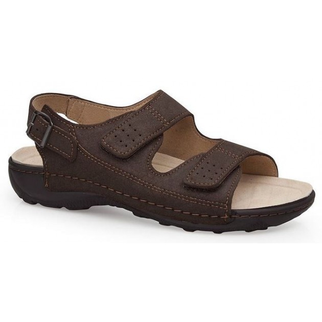 CALZAMEDI BECHAMP SANDALS MARRON