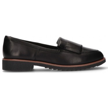 CLARKS GRIFFIN KILT LOAFERS BLACK