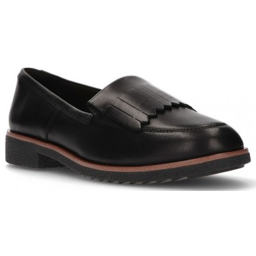 CLARKS GRIFFIN KILT LOAFERS BLACK