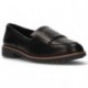 CLARKS GRIFFIN KILT LOAFERS BLACK