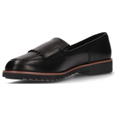 CLARKS GRIFFIN KILT LOAFERS BLACK