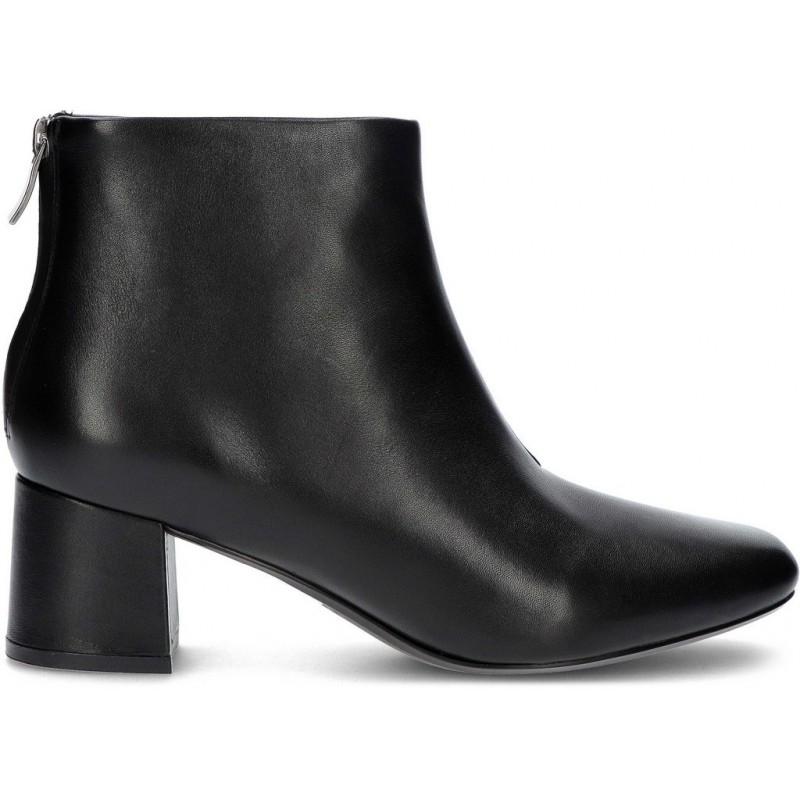 CLARKS SHER55 ZIP ANKLE BOOTS BLACK