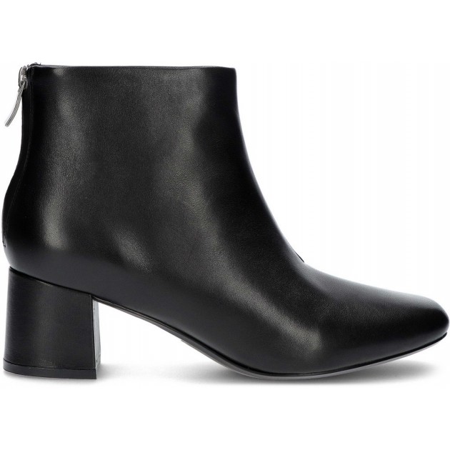 CLARKS SHER55 ZIP ANKLE BOOTS BLACK