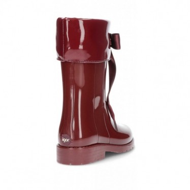 CAMPERA PATENT LEATHER WATER BOOTS W10114 BURDEOS