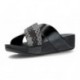 FITFLOP SANDALS LULU SILKY WEAVE BLACK