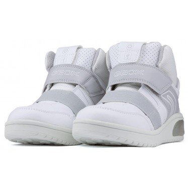 Booties Lights GEOX JR XLED BOY WHITE