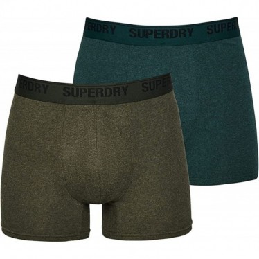 SUPERDRY BOXER M3110339 DOUBLE PACK OLIVE