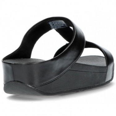 FITFLOP FINE SANDALS SPARKLE SLIDES BLACK