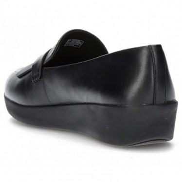 FITFLOP SUPERSKATE FRINGE EI6 MOCCASINS BLACK