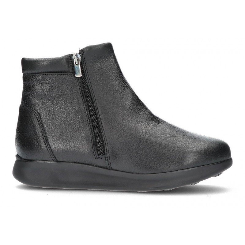 DTORRES FEDRA ZIPPER ANKLE BOOTS NEGRO