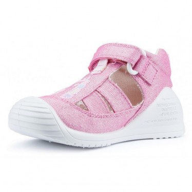 Sandals BIOMECANICS CANVAS BABY ANAIS FUCSIA