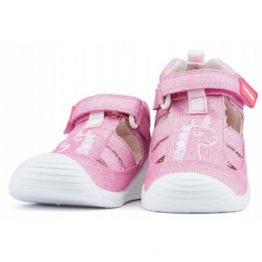 Sandals BIOMECANICS CANVAS BABY ANAIS FUCSIA