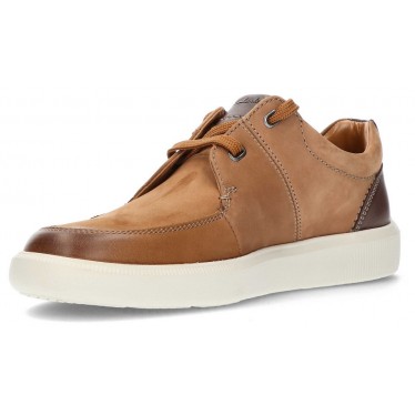 CLARKS CAMBRO LACE NUBUCK SHOES TAN