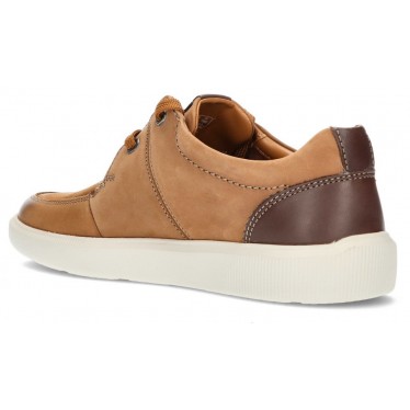 CLARKS CAMBRO LACE NUBUCK SHOES TAN