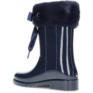 PATENT LEATHER WATER BOOTS SOFT W10239 NAVY