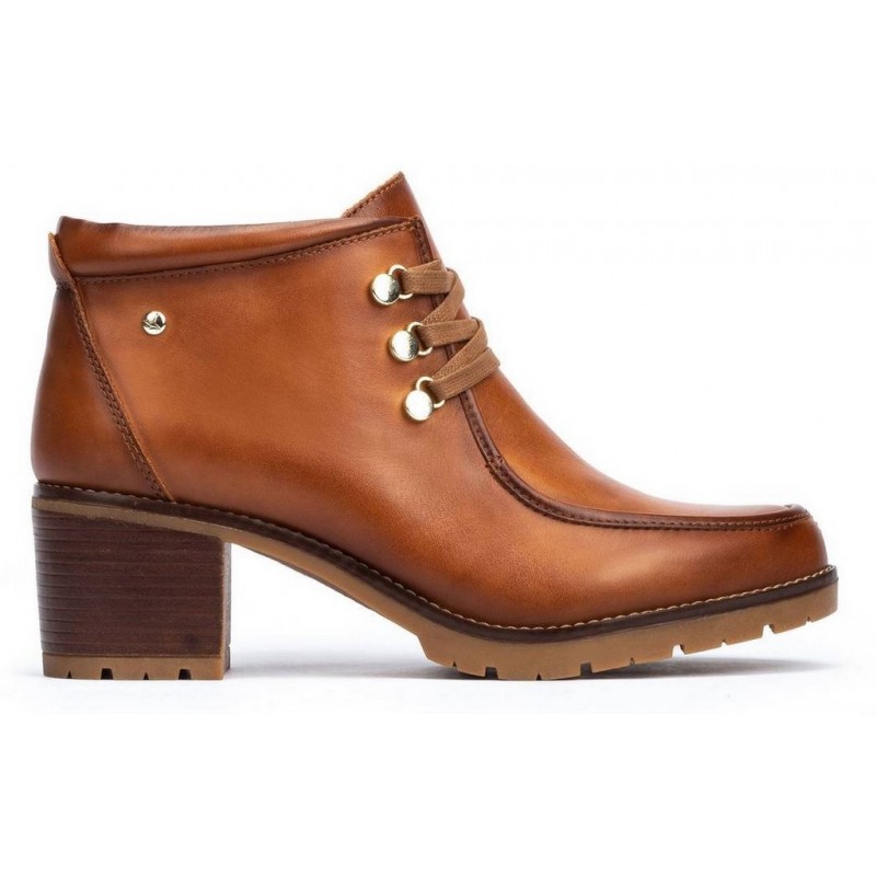 PIKOLINOS PLAIN ANKLE BOOTS W7H-8512 BRANDY