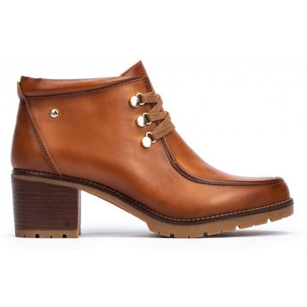 PIKOLINOS PLAIN ANKLE BOOTS W7H-8512 BRANDY PIKOLINOS PLAIN ANKLE BOOTS W7H-8512 BRANDY