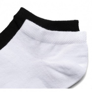 FLOWY ANKLE SOCKS 2 PACK WOMEN CA-0007 NEGRO_BLANCO