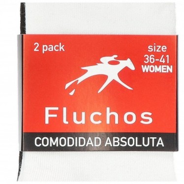 FLOWY ANKLE SOCKS 2 PACK WOMEN CA-0007 NEGRO_BLANCO