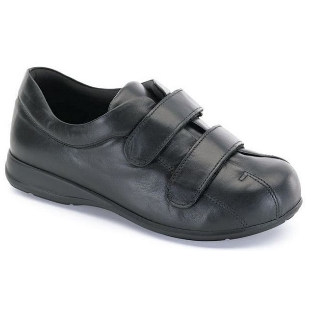 Unisex Velcro CALZAMEDI diabetic foot NEGRO