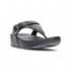 LULU ADJUSTABLE FITFLOP SANDALS BLACK