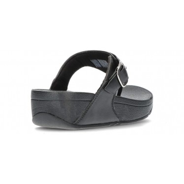 LULU ADJUSTABLE FITFLOP SANDALS BLACK