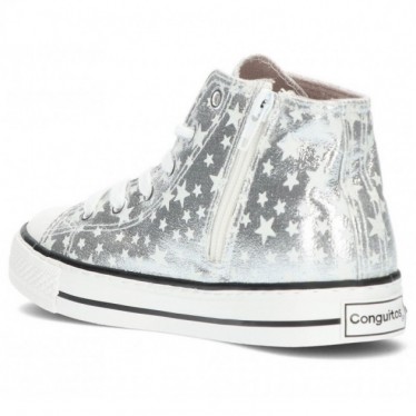 CONGUITOS ANKLE BOOTS METALLIC 28383 PLATA