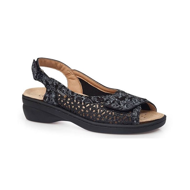 CALZAMEDI JUANETES ELASTICA SANDALS NEGRO