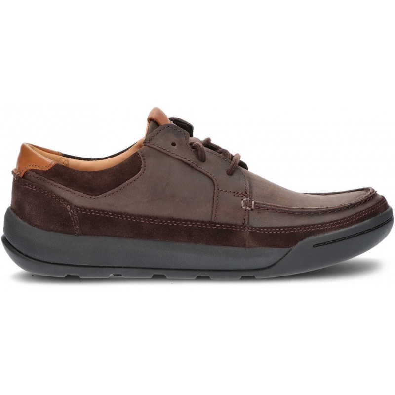 CLARKS ASHCOMBE SHOES DARK_BROWN