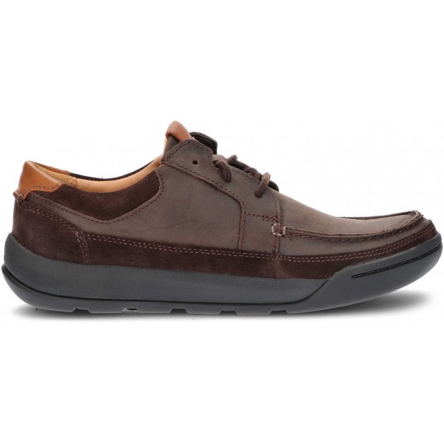 CLARKS ASHCOMBE SHOES DARK_BROWN
