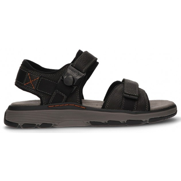 CLARKS SANDALS UN TREK PART 26131 BLACK