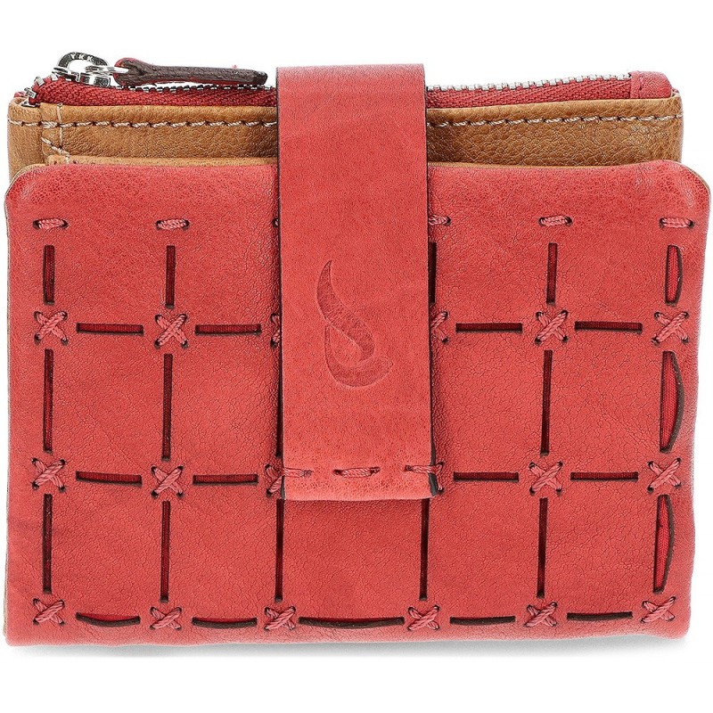 ABBACINO LEATHER WALLET 70835 ROJO