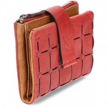 ABBACINO LEATHER WALLET 70835 ROJO