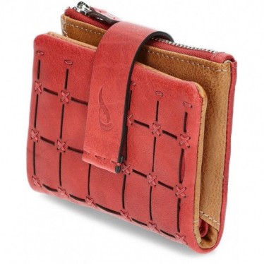 ABBACINO LEATHER WALLET 70835 ROJO