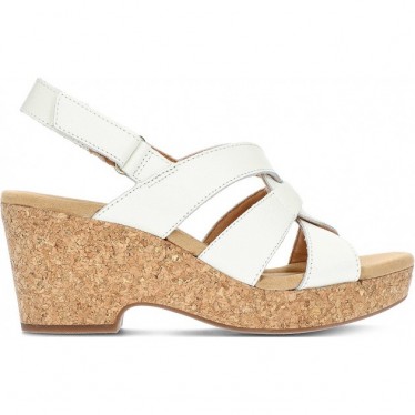 CLARKS GISELLE SANDALS WHITE