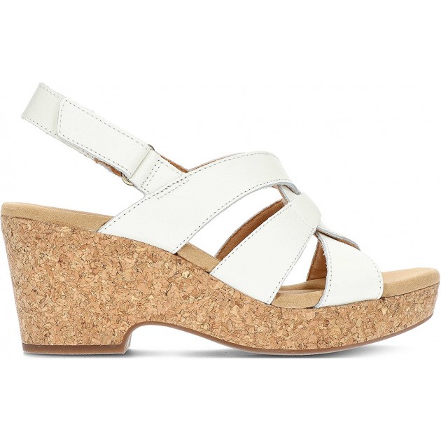 CLARKS GISELLE SANDALS WHITE CLARKS GISELLE SANDALS WHITE
