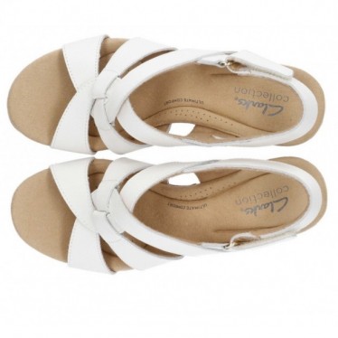 CLARKS GISELLE SANDALS WHITE