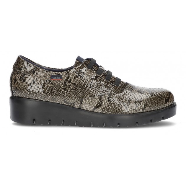 CALLAGHAN VIPERINA PATENT LEATHER SHOES TAUPE