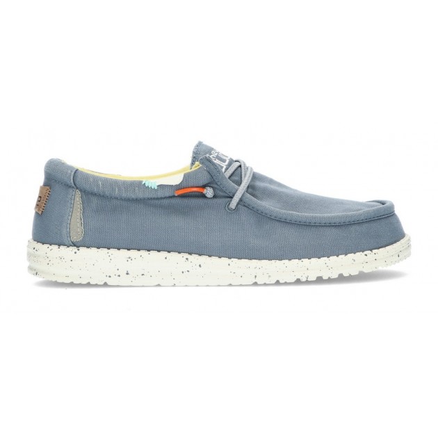 SHOES DUDE WALLY WASHED 1115 BLUE_STONE