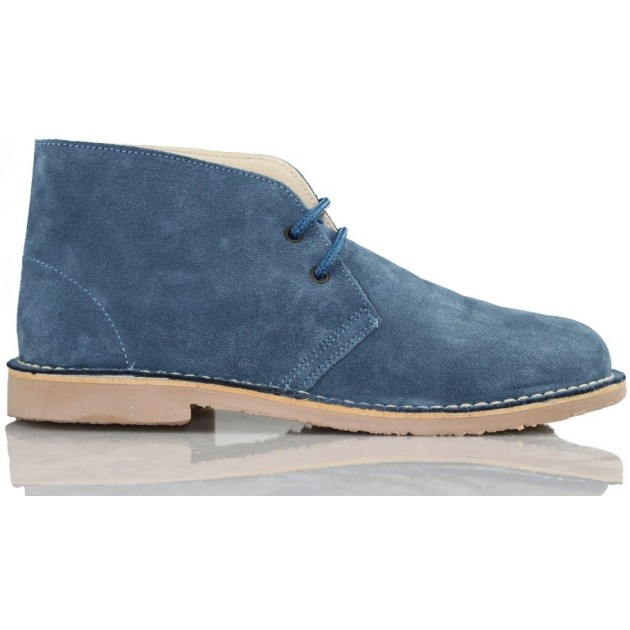 ARANCHA pisacacas safari unisex leather boot AZUL