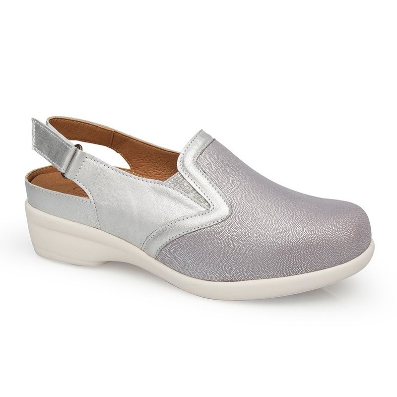 CALZAMEDI JUANETES ELASTICA SANDALS PLATINO