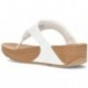 FITFLOP SANDALS LULU LEATHER TOEPOST WHITE