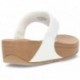 FITFLOP SANDALS LULU LEATHER TOEPOST WHITE