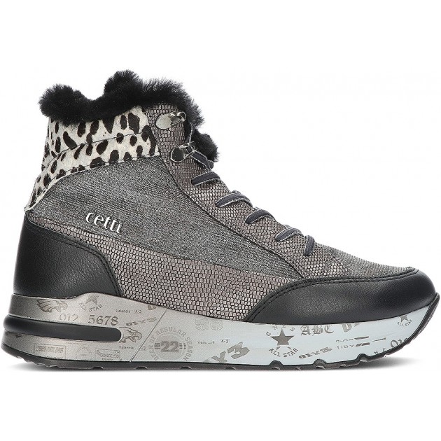 CETTI FLITTER ANKLE BOOTS C-1229 ANTRACITA CETTI FLITTER ANKLE BOOTS C-1229 ANTRACITA