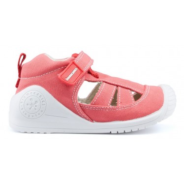 Sandals BIOMECANICS CANVAS BABY AZAI ROJO