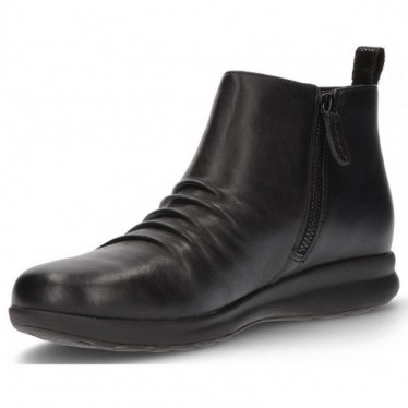 CLARKS UN ADORN MID ANKLE BOOTS BLACK